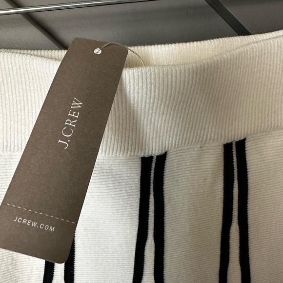 J. Crew Black and White A-Line Skirt - Picture 3 of 5
